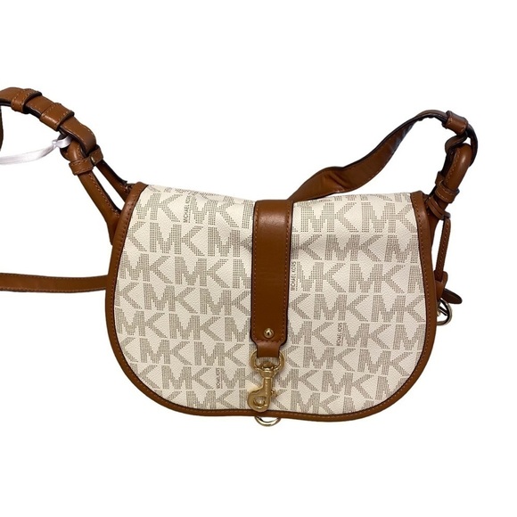 Michael Kors Jamie saddle leather crossbody‎ bag - Picture 1 of 14